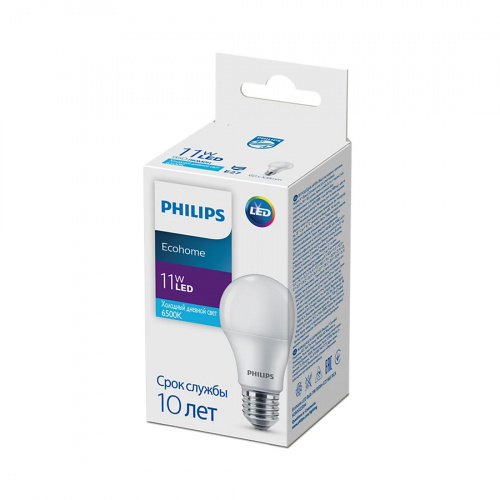 Лампа Philips Ecohome LED Bulb 11W 950lm E27 865 RCA фото 3