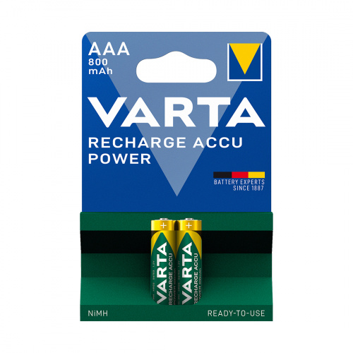 Аккумулятор VARTA R2U Micro 1.2V - HR03/AAA 800 мАч (2 шт) фото 2