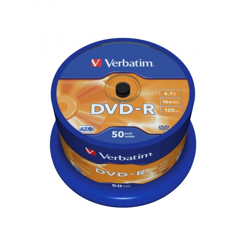Диск DVD-R Verbatim (43548) 4.7GB 50штук Незаписанный фото 3