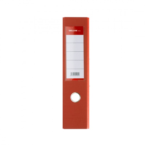 Папка-регистратор Deluxe с арочным механизмом, Office 3-OE6 (3" ORANGE), А4, 70 мм, оранжевый фото 4