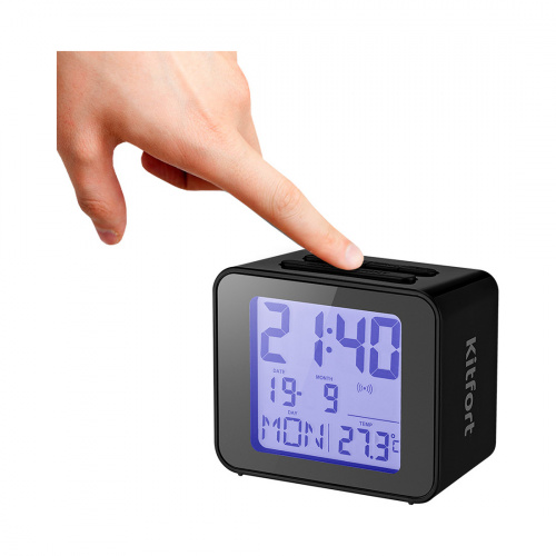 Часы с термометром Kitfort КТ-3303-1 черный фото 3