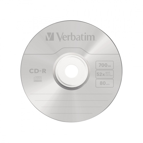 Диск CD-R Verbatim (43352) 700MB 25штук Незаписанный фото 2