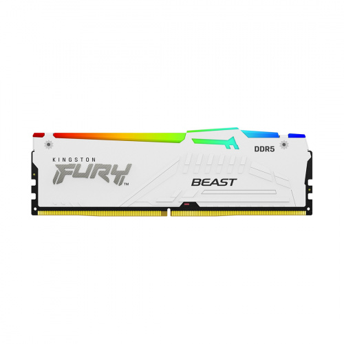 Модуль памяти Kingston FURY Beast White RGB XMP KF552C40BWA-16 DDR5 16GB 5200MHz фото 3