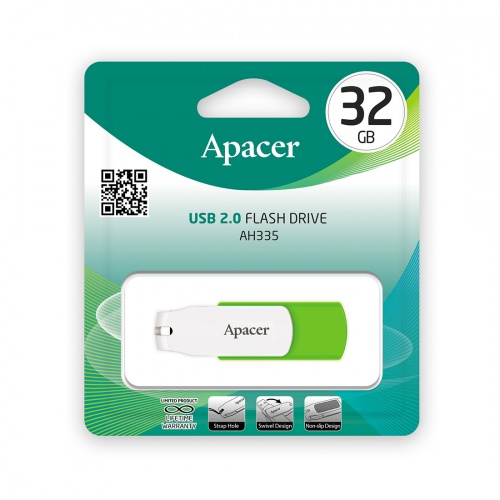 USB-накопитель Apacer AH335 32GB Зеленый фото 3