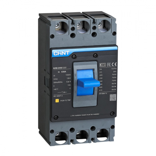 Автоматический выключатель CHINT NXM-630S/3Р 630A 50кА фото 2