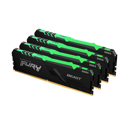 Комплект модулей памяти Kingston FURY Beast RGB KF436C18BBAK4/128 DDR4 128GB (Kit 4x32GB) 3600MHz фото 2