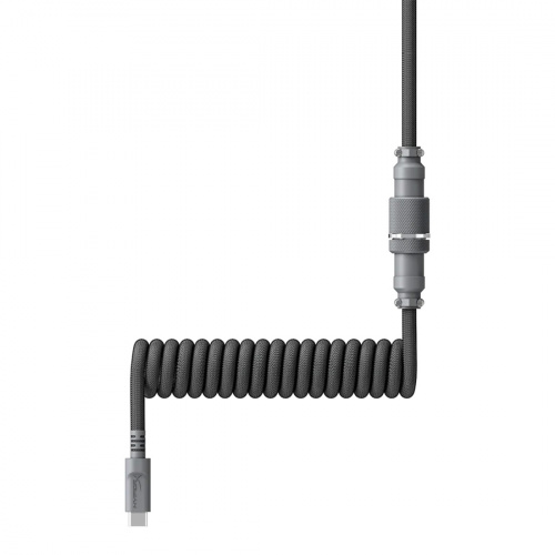 Провод для механической клавиатуры HyperX USB-C Coiled Cable Gray 6J678AA фото 3