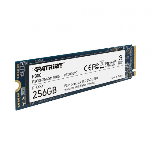 Твердотельный накопитель SSD Patriot P300 256GB M.2 NVMe PCIe 3.0x4 фото 2