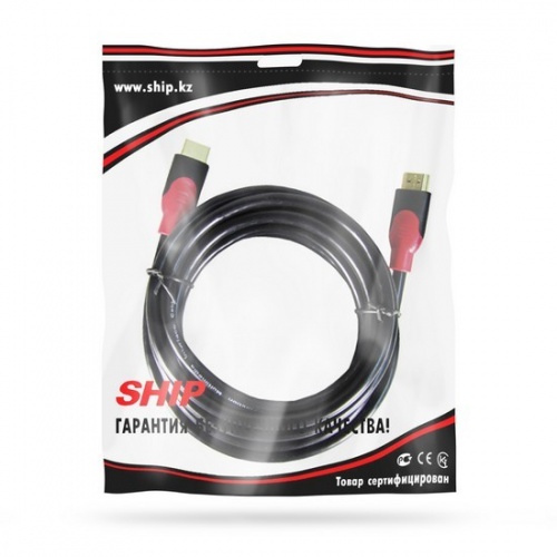 Интерфейсный кабель HDMI-HDMI SHIP SH6016-3P 30В Пол. пакет фото 3