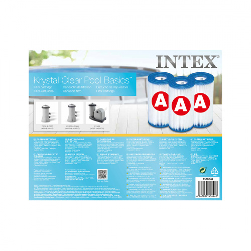 Картридж для фильтра Intex 29003 (в упаковке 3 шт) фото 3