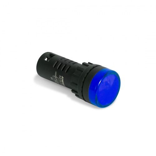 Лампа светодиодная универсальная ANDELI AD16-22D 220V AC/DC (синия) фото 2