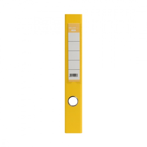Папка-регистратор Deluxe с арочным механизмом, Office 2-YW5, А4, 50 мм, жёлтый фото 4