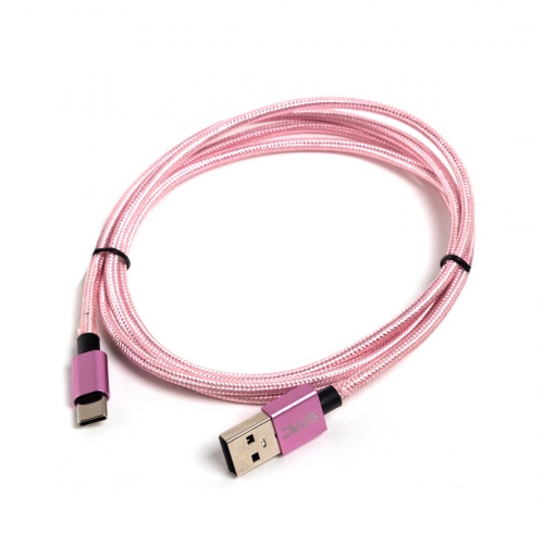 Переходник USB-USB Type C SVC USC-AL0120PK-P, Розовый, Пол. пакет, 1.2 м фото 2