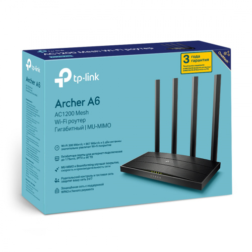 Маршрутизатор TP-Link Archer A6 фото 4