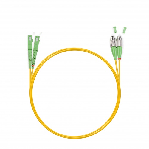 Патч Корд Оптоволоконный SC/APC-LC/APC SM 9/125 Duplex 2.0мм 1 м фото 3