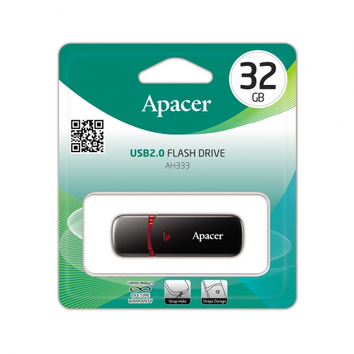 USB-накопитель Apacer AH333 32GB Чёрный фото 4