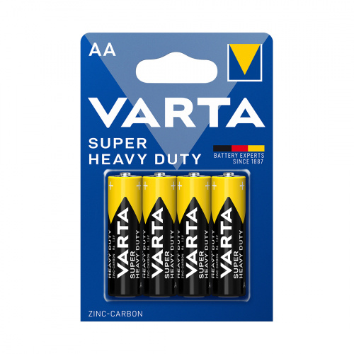 Батарейка VARTA Superlife Mignon 1.5V - R6P/AA 4 шт в блистере фото 2