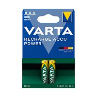 Аккумулятор VARTA R2U Micro 1.2V - HR03/AAA 800 мАч (2 шт)