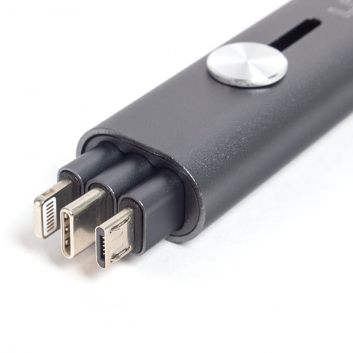 Интерфейсный кабель LDNIO 3 in 1 cable LC99 30cm Серый фото 3