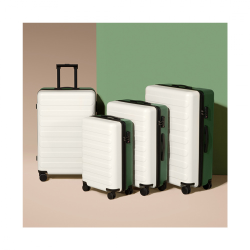 Чемодан NINETYGO Rhine Luggage 28" White+Green фото 2