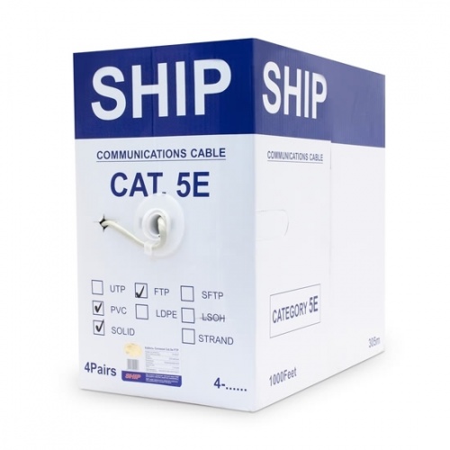 Кабель сетевой SHIP D145-P Cat.5e FTP 30В PVC фото 4