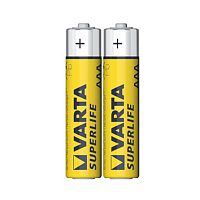 Батарейка VARTA Superlife (Super Heavy Duty) Micro 1.5V - R03P/AAA 2 шт. в пленке