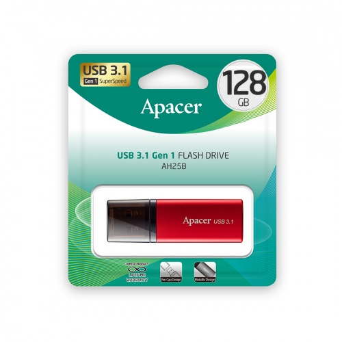 USB-накопитель Apacer AH25B 128GB Красный фото 4