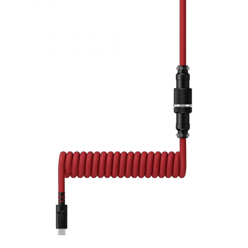 Провод для механической клавиатуры HyperX USB-C Coiled Cable Red-Black 6J677AA фото 3