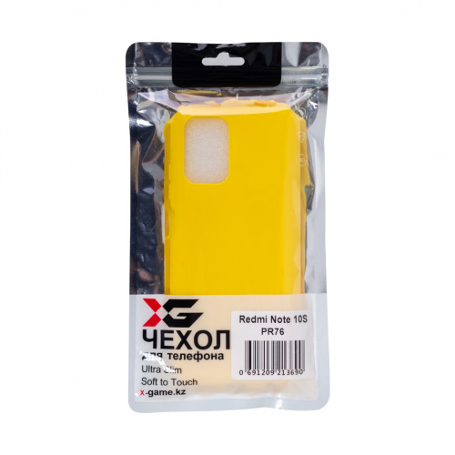 Чехол для телефона X-Game XG-PR76 для Redmi Note 10S TPU Жёлтый фото 4