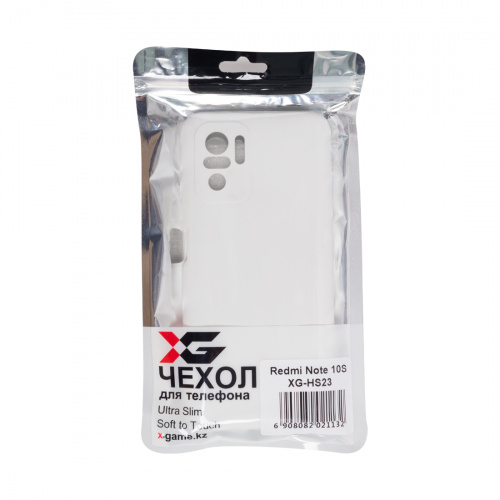 Чехол для телефона X-Game XG-HS23 для Redmi Note 10S Силиконовый Белый фото 4