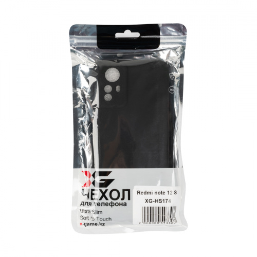 Чехол для телефона XG XG-HS174 для Redmi note 12 S Силиконовый Чёрный фото 4