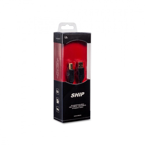 Интерфейсный кабель A-B SHIP SH7013-1.5B Hi-Speed USB 2.0 30В фото 4