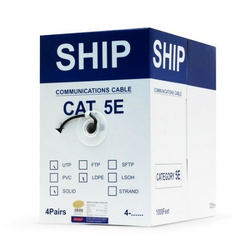 Кабель сетевой SHIP D106 Cat.5e UTP 30В PE фото 4