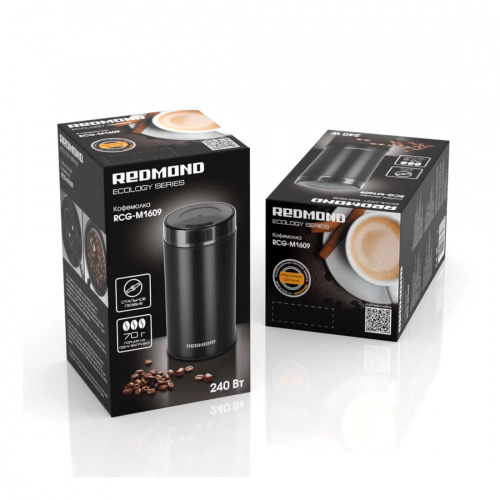 Кофемолка Redmond RCG-M1609 Черный/металл фото 4