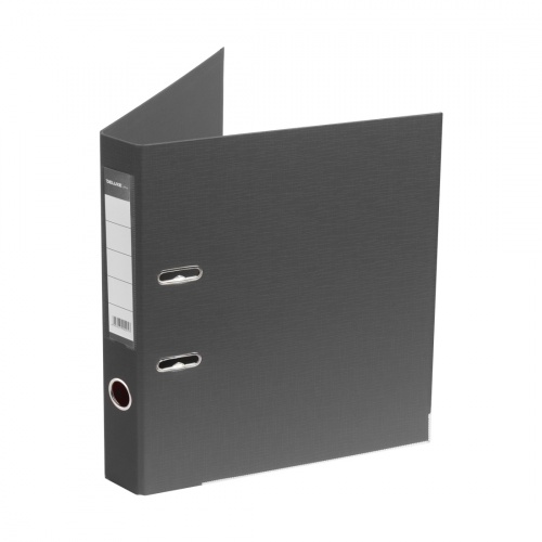 Папка-регистратор Deluxe с арочным механизмом, Office 2-GY27, А4, 50 мм, серый фото 2