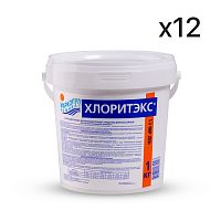 Химия для бассейна ХЛОРИТЭКС (12шт по 1кг в упаковке)