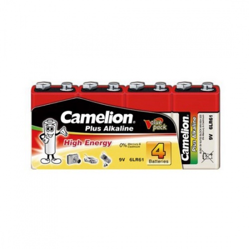 Батарейка CAMELION Plus Alkaline 6LR61-SP4 фото 2