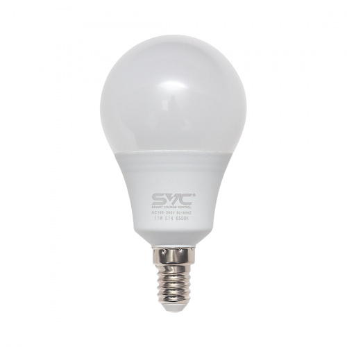Эл. лампа светодиодная SVC LED G45-11W-E14-6500K, Холодный фото 2