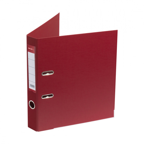 Папка-регистратор Deluxe с арочным механизмом, Office 2-RD24 (2" RED), А4, 50 мм, красный