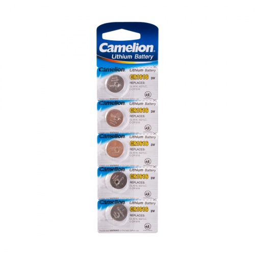 Батарейка CAMELION Lithium CR1616-BP5 5 шт. в блистере фото 2