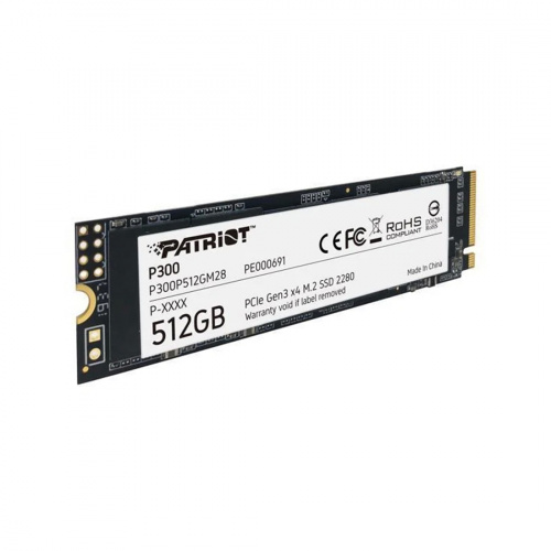 Твердотельный накопитель SSD Patriot P300 512GB M.2 NVMe PCIe 3.0x4 фото 2
