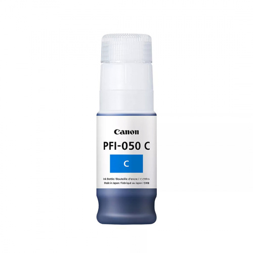 Чернила пигментные Canon Pigment Ink PFI-050 Cyan (для TC20/TC20M) фото 2