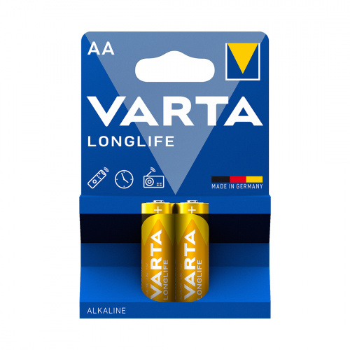 Батарейка VARTA Longlife Mignon 1.5V - LR6/ AA 2 шт в блистере фото 2
