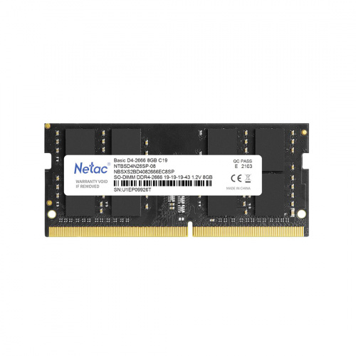 Модуль памяти для ноутбука Netac NTBSD4N32SP-08 DDR4 8GB <PC4-25600/3200MHz> фото 2