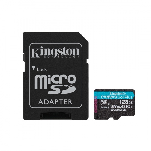 Карта памяти Kingston SDCG3/128GB A2 U3 V30 128GB + адаптер фото 2