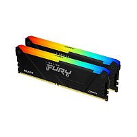 Комплект модулей памяти Kingston FURY Beast RGB KF437C19BB12AK2/32 DDR4 32GB (Kit 2x16GB) 3733MHz