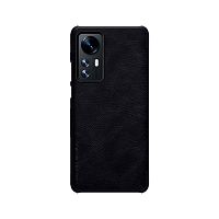 Чехол для телефона NILLKIN для Xiaomi 12/12X QLC-01 Qin Leather Case Чёрный