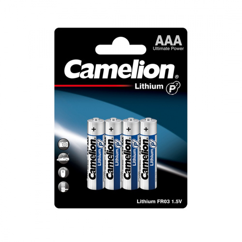 Батарейка CAMELION Lithium P7 FR03-BP4 4 шт. в блистере фото 2