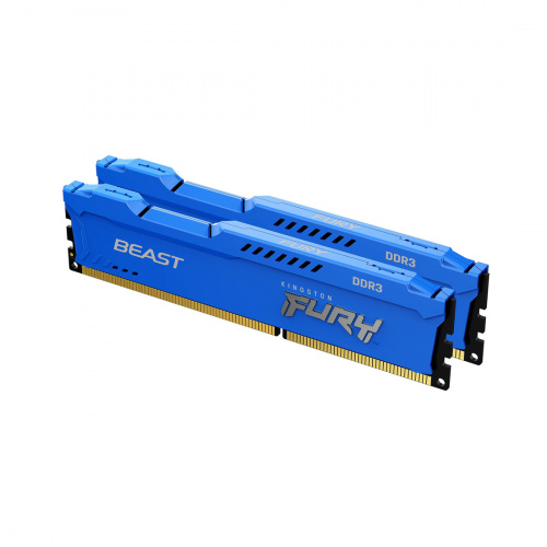 Комплект модулей памяти Kingston Fury Beast Blue KF316C10BK2/16 DDR3 16GB (Kit 2x8GB) 1600MHz фото 2