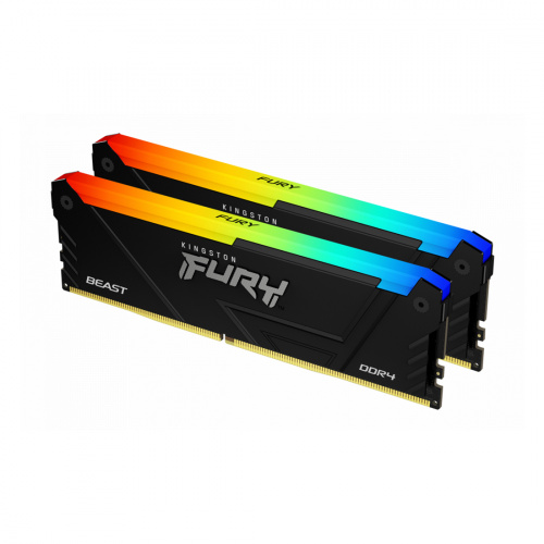 Комплект модулей памяти Kingston FURY Beast RGB KF432C16BB2AK2/16 DDR4 16GB (Kit 2x8GB) 3200MHz фото 2